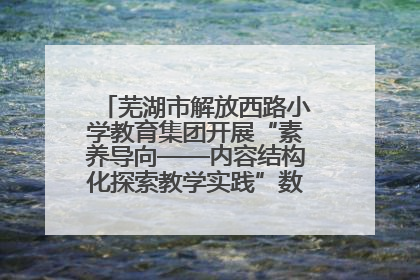 芜湖市解放西路小学教育集团开展“素养导向——内容结构化探索教学实践”数学专题研讨活动